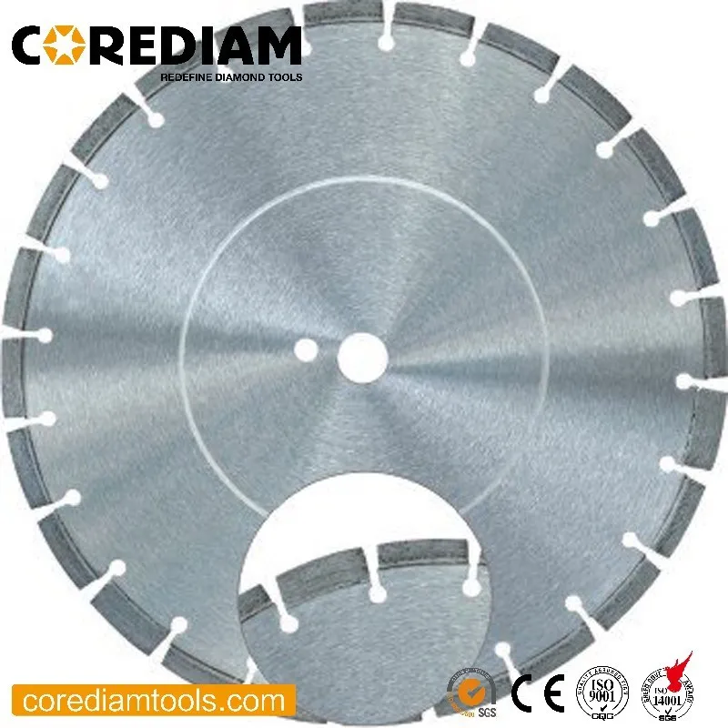 14 Inch Laser Arix Concrete Cutting Diamond Saw Blade with 12mm and 17mm High Segments